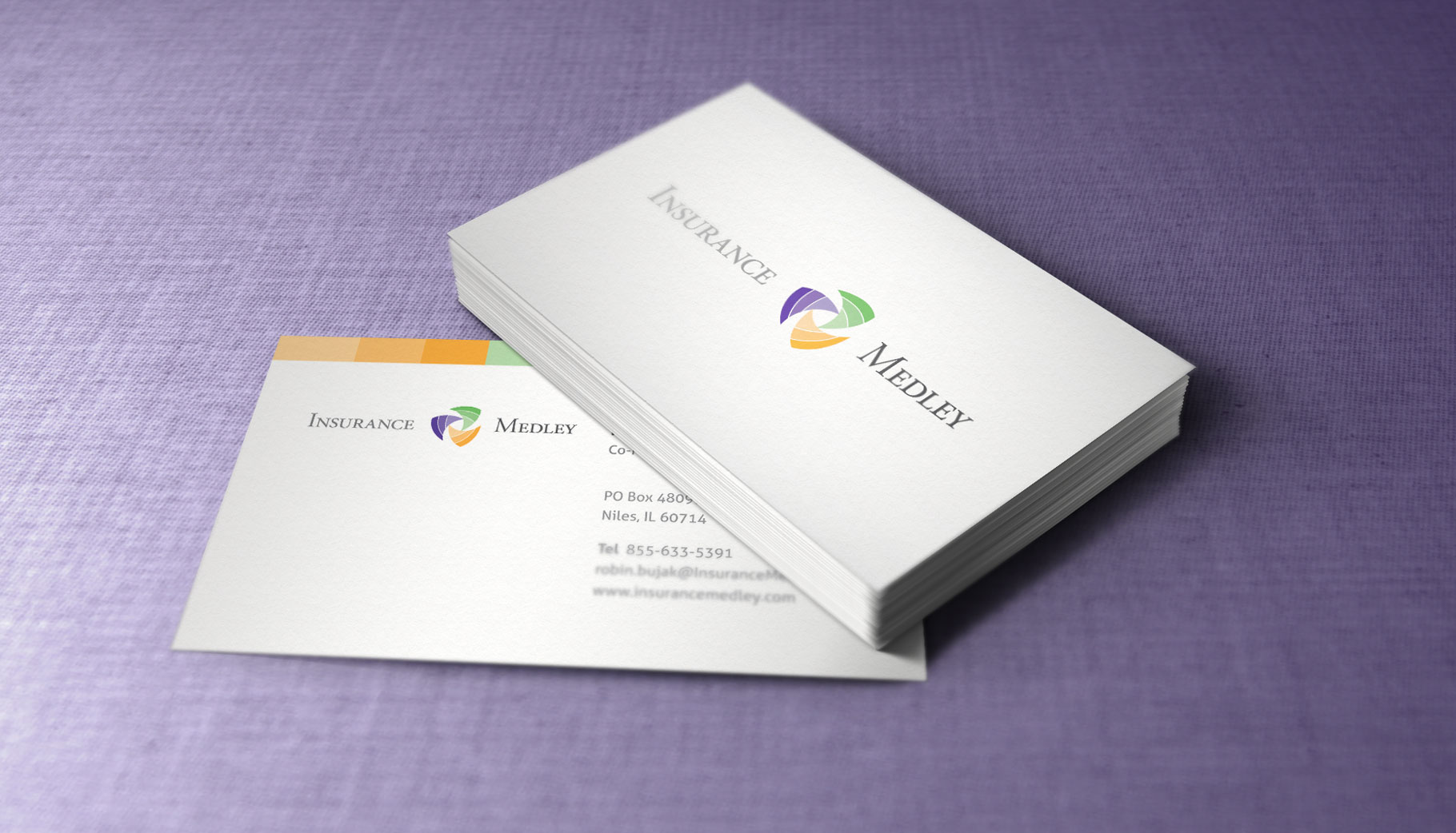 Insurance Medley Business Cards